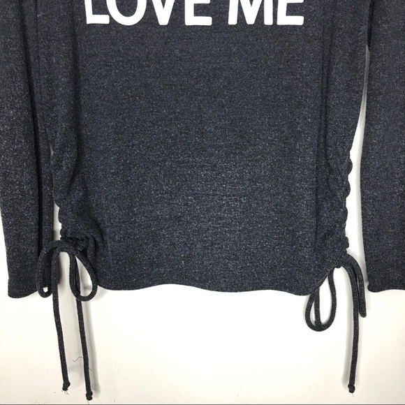 Chaser Dogs Love Me Gray Pullover Sweatshirt - Picture 9 of 10